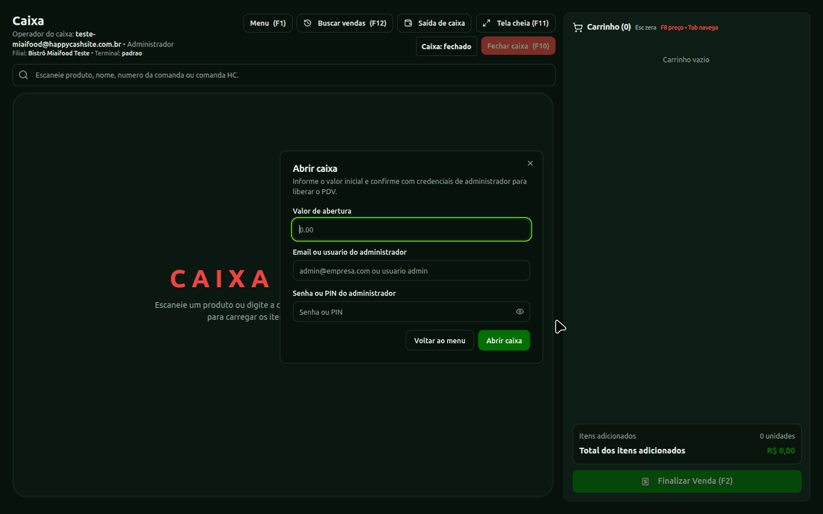 PDV e Caixa